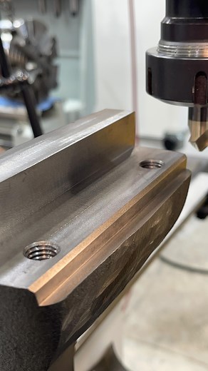 87K views · 2.2K reactions | Machining the fixed jaw seat on the...