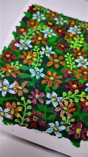 Spring flowers 🌸🌹 Easy #painting #art #artist #shortvideo #shorts #short #drawing #spring #ytshorts