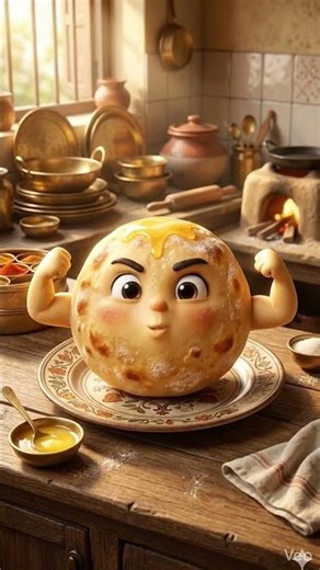 Sweet bhi hoon, desi bhi hoon… 😌Ek bite aur seedha dil pe attack! 💛Main hoon Puran Poli #FoodShorts”