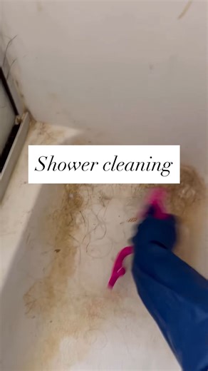 Vanesa Amaro on Instagram: "@scrubdaddy Tangerine Clean is amazing. It saved this shower. You can use my code Vanesa15 on their website! • #clean #scrubdaddypartner #shower #cleaning #CleanTok #bathroom #howto #trending #viral"