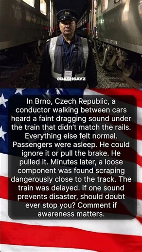 THE NIGHT TRAIN CONDUCTOR WHO PULLED THE BRAKE 🚆🌙