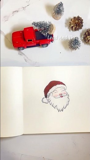 Easy Santa Claus Drawing for Beginners | Step by Step 🎄