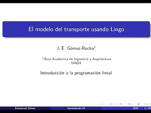 Modelo del transporte usando Lingo