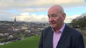 The SDLP leader Colum Eastwood has been reacting to the surprise move by his predecessor Mark Durkan to run in the European election for Fine Gael. Here's Our Political Editor Mark Devenport. | BBC Newsline