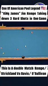 One Of American🇺🇲 Pool Legend "King James" Jim Rempe Taking Down 3 Hard Shots😎 #fblifestyle #billiards #jimrempe #EarlStrickland #billiardschallenge #9ballpool | Voz Anjo