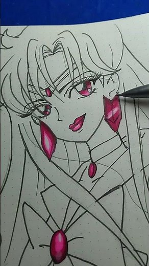 First color sketch of Sailor Pluto #drawing #sailorpluto