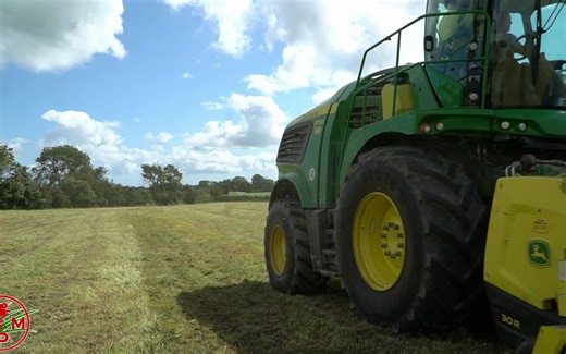 CCS 青贮饲料 2023 使用新型 JOHN DEERE 9700i & T7.260 和蝴蝶割草机！！