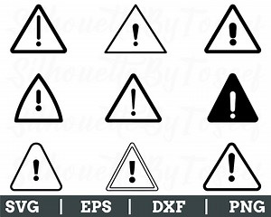 Caution Sign Svg, Caution Symbol Silhouette, Caution Sign Vector, Dxf, Png - Etsy