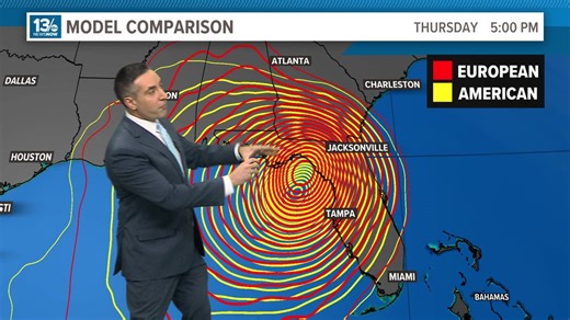 Tropics Update: Potential Tropical Cyclone 9 forms in the Gulf of Mexico, expected to become major hurricane