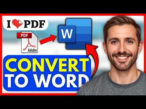 How To CONVERT PDF to WORD in iLovePDF (EASY) 2026