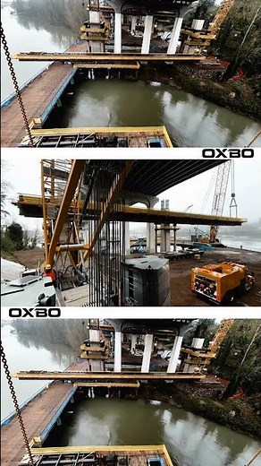 LARGE FALSEWORK INSTALLATION UNDER THE ABERNATHY BRIDGE!!! #bridgefalsework #bridgeconstruction