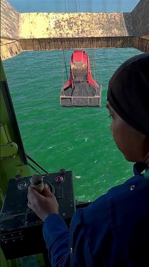 Real Crane Operator POV at Sea