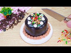 Mini Cooking | Sweet Miniature Chocolate Cake Decorating | Best Of Mini Cakes In The World