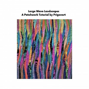 Large Wave Landscapes, Patchwork Tutorial, PDF Tutorial, Instant Download - Etsy