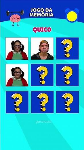 Memory game with Chaves characters #quiz #memorygame