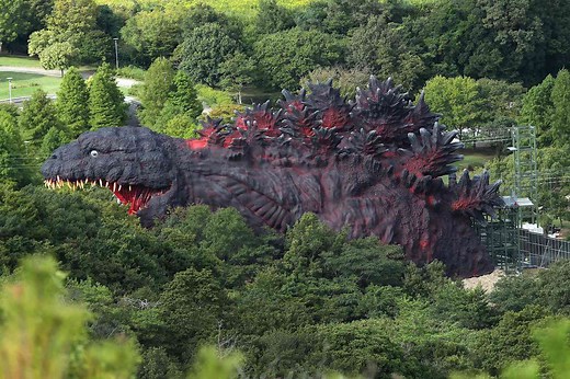 Zip Line Into the Mouth of Godzilla at This Japanese Theme Park