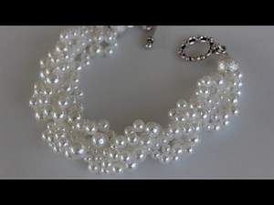 Beaded Bracelet for beginners. Seed beads Pearls.Bead weaving