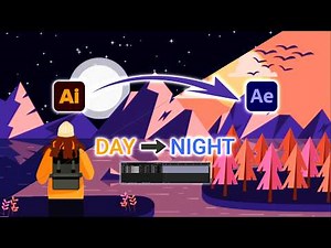 Day to Night Scene Animation in After Effects 2026 | Illustrator to AE Workflow (No Plugins)