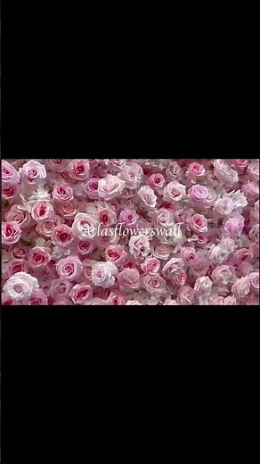 Stunning Pink Silk Rose Flower Wall Backdrop 🌸 Perfect for Any Event