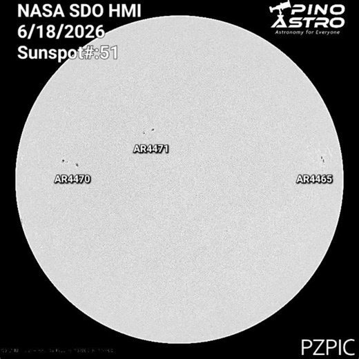 Sunspots! June 18, 2026 #PinoAstro