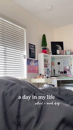 a day in my life: school work day edition 💛 #fyp #foryou #bts #vlog #dayinmylife ##foryoupage #lofi