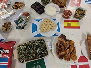 6K views · 13 reactions | World Maths Day 2018 at the Bristol office♥️. We brought food in from countries all around the world. Because is there a better way to celebrate international diversity...? No, except for participating in the world maths day directly by playing Live Mathletics against students from around the world like all of our schools out there  you go, Mathletes!!珞 | Mathletics | Facebook