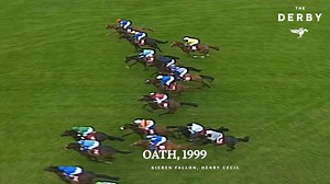 Kieren Fallon landed his fourth Epsom Derby aboard OATH in immaculate style 👏 | Epsom Downs Racecourse