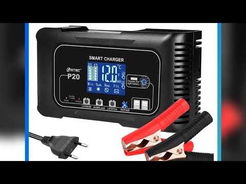 A must-have product #HTRC 20A 12V-24V P20 Battery Charger for Smart Car Battery Charger Repair Aut