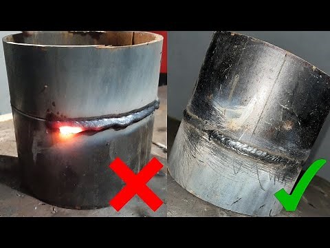How to weld the Horizontal welding technique Round Pipe | Horizontal Electric Welding