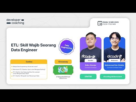 #DevCoach 194: Data Engineering | ETL: Skill Wajib Bagi Seorang Data Engineer