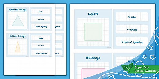 Properties of 2D Shapes Matching Game (Ages 5 - 11)
