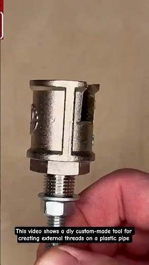 DIY Pipe Threader! Making £1 coupling to Threads on Plastic Pipe with a Simple Hack