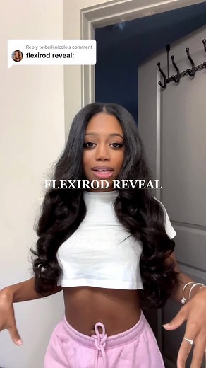Replying to @baili.nicole my favorite/easiest heatless styling techniq... | flexi rods