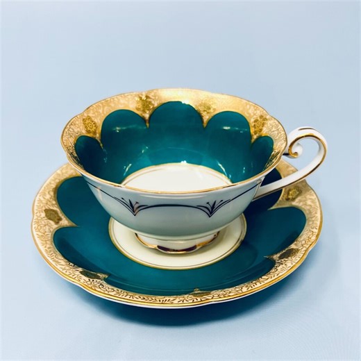 Occupied Japan Porcelain Teacup and Saucer: Castle China Japan - Etsy Canada