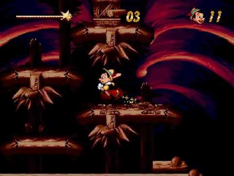 Disney's Pinocchio (Mega Drive) Walkthrough - Part 7 - Level 7