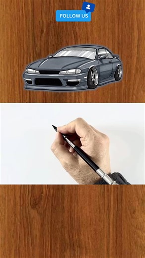 How to Draw a Nissan Silvia S14 | Easy JDM Drift Car Drawing Tutorial Step by Step #NissanSilviaS14 #SilviaS14 #JDMDriftCar #CarDrawingTutorial #PencilSketch | Çizim Mektebı