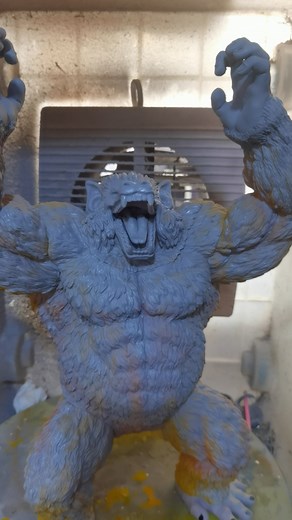 Custom Painted Oozaru Blue Figurine - Dragon Ball Collection