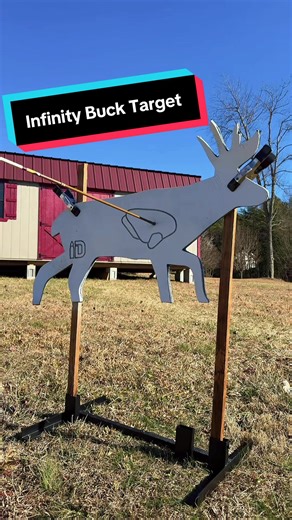 This is a self healing deer target designed to use over and over again. @Infinity Targets #targetpractice #archery #pewpew #deerhunting #rangeday