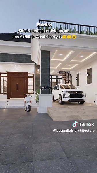 Desain Rumah Modern Tropis di Nganjuk