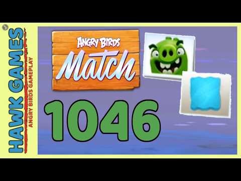 Angry Birds Match ⭐ Level 1046 - Walkthrough, No Boosters