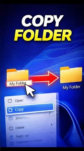 PC Trick: Copy a Folder Fast #shorts #windows #computerbasics #techtips #howto