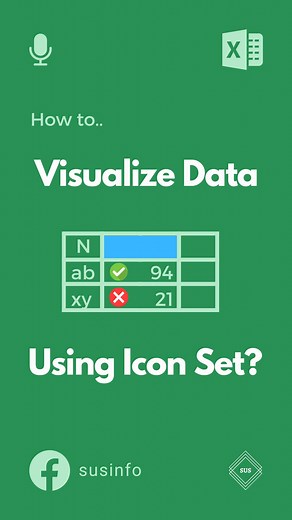 How to Visualize Data with Conditional Formatting using Icon Sets? 六‍✅⚠️❌ In this #tutorialreels we gonna see How to Visualize Data in Excel with help of Conditional Formatting which is great tool for Analyzing Data and Managing Data. #excel #exceltips #exceltricks #dataentry #accounting #exceltipsandtricks #finance #exceltutorials #spreadsheets #exceltraining #workfromhome2023 #wfhtips #learnexcel #susinfo | SUS INFO | Facebook