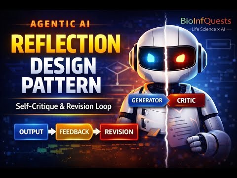 🤖 Reflection Design Pattern for AI Agents (Generator–Critic Explained)