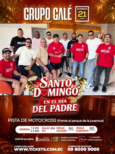 Grupo Galé en Santo Domingo: Feliz Día del Padre - Salsa y Fiesta