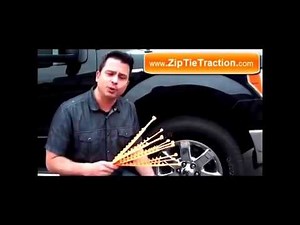Zip Grip Go zip tie tire traction device for snow or sand
