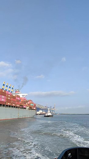 9.3K views · 5.8K reactions | Container ship unberthing time #reelsvideoシ #shortsvideos #short #ship #viral #reelsviralシ | Mosarof Mondal | Facebook