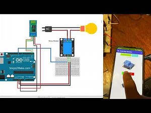 On/Off control with Arduino Relay Bluetooth and MIT App Inventor