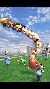 Franklin Vs Evil Multiple Heads Motu In Indian Bike Driving 3D #shortsfeed