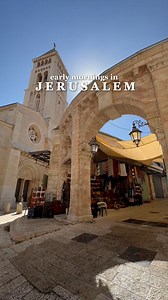 Jesus walked the streets of Jerusalem, and you can too!🌟 Every step through the Old City brings you closer to His story. Start your pilgrimage early to take in the sacred beauty of the Holy Sites 🌄🙏✨ #HolyLand #Pilgrimage #Jerusalem #OldCity | Spirit of the Holy Land