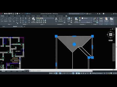MAKING A ROOF PLAN WITH AUTO CAD FOR BEGINNERS